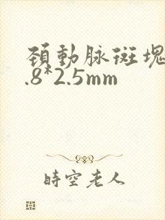 颈动脉斑块18.8*2.5mm