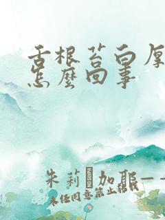 舌根苔白厚腻是怎么回事