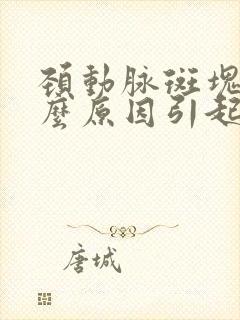 颈动脉斑块是什么原因引起的