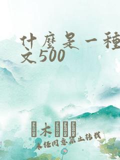 什么是一种美作文500