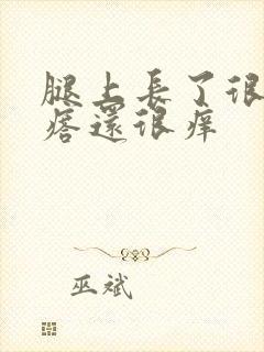 腿上长了很多疙瘩还很痒