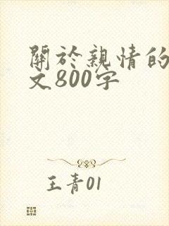 关于亲情的记叙文800字