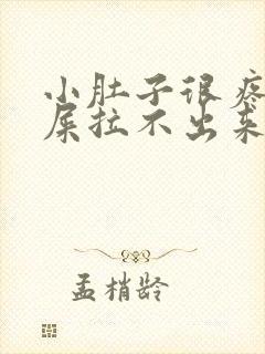 小肚子很疼想拉屎拉不出来