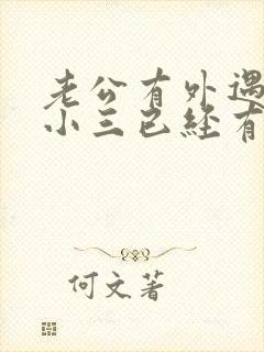 老公有外遇外面小三已经有小孩了该怎么办