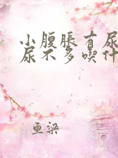 小腹胀有尿意却尿不多吃什么药