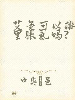 艾灸可以排肚子里胀气吗?