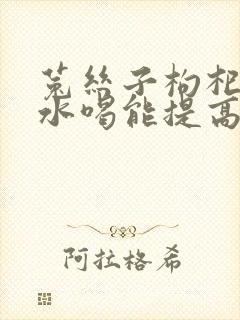 菟丝子枸杞子泡水喝能提高性功能吗