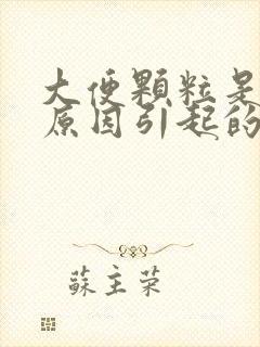 大便颗粒是什么原因引起的