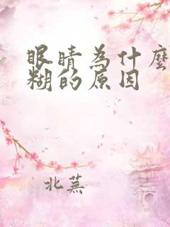 眼睛为什么会模糊的原因