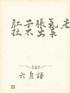 肚子胀气老放屁拉不出来