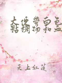 大便带白色脓性粘稠物和血