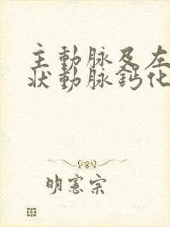 主动脉及左侧冠状动脉钙化