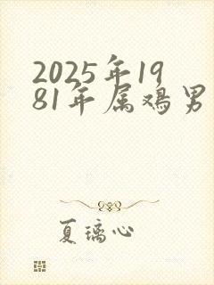 2025年1981年属鸡男人的运程