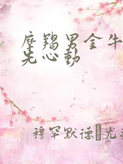 摩羯男金牛女谁先心动