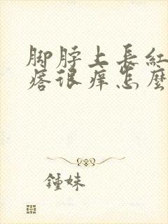 脚脖上长红色疙瘩很痒怎么回事