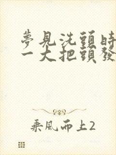 梦见洗头时掉了一大把头发