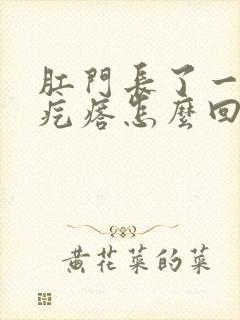 肛门长了一个硬疙瘩怎么回事