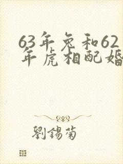 63年兔和62年虎相配婚姻如何