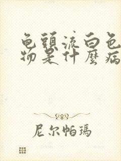 龟头流白色脓状物是什么病