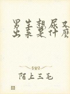 男生想尿又尿不出来是什么原因