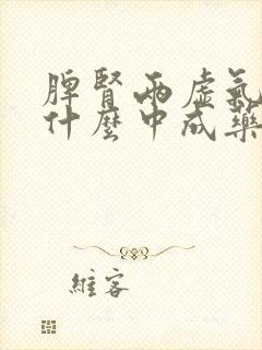 脾肾两虚气虚吃什么中成药