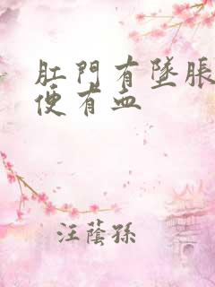 肛门有坠胀感大便有血