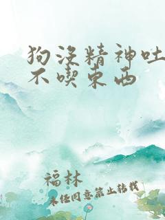 狗没精神吐白沫不吃东西