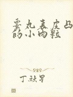 睾丸表皮凸生了的小肉粒