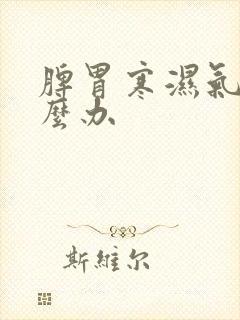 脾胃寒湿气重怎么办