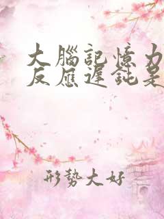 大脑记忆力减退反应迟钝是怎么回事