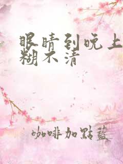 眼睛到晚上就模糊不清