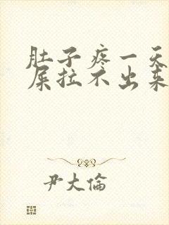 肚子疼一天想拉屎拉不出来怎么回事