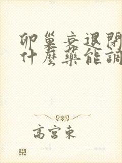 卵巢衰退闭经吃什么药能调好