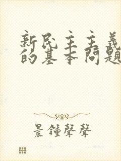 新民主主义革命的基本问题是( )