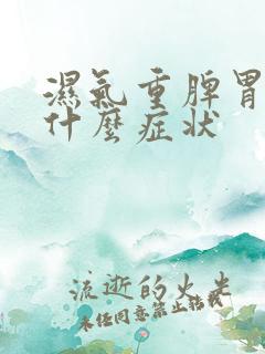 湿气重脾胃虚有什么症状