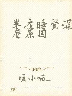 半夜睡觉漏尿什么原因