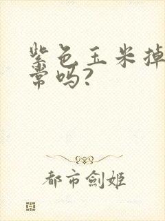 紫色玉米掉色正常吗?