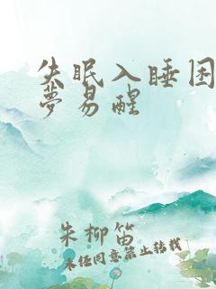 失眠入睡困难多梦易醒