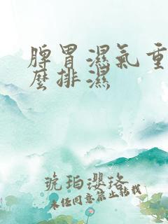 脾胃湿气重吃什么排湿