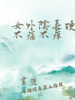 女外阴长硬疙瘩不痛不痒