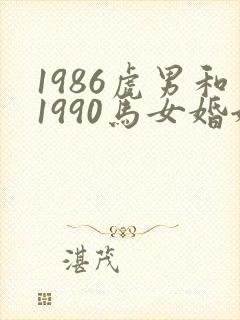 1986虎男和1990马女婚姻怎样