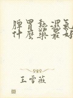 脾胃热湿气重吃什么药最好