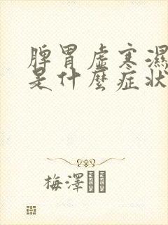 脾胃虚寒湿气重是什么症状