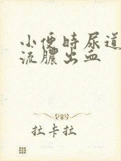 小便时尿道刺痛流脓出血