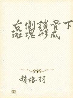 右侧锁骨下粥样斑块形成