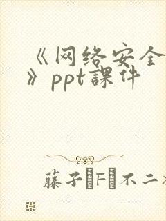 《网络安全培训》ppt课件