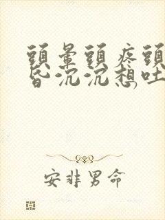 头晕头疼头重昏昏沉沉想吐