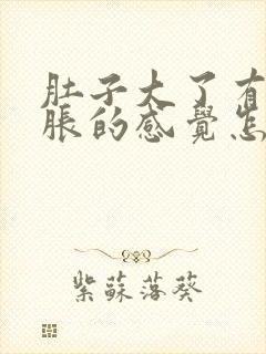 肚子大了有点胀胀的感觉怎么回事