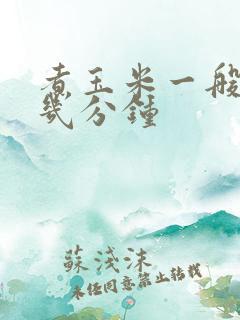 煮玉米一般要煮几分钟