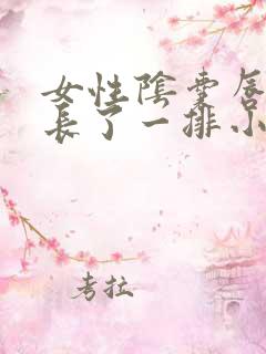 女性阴囊唇内侧长了一排小疙瘩